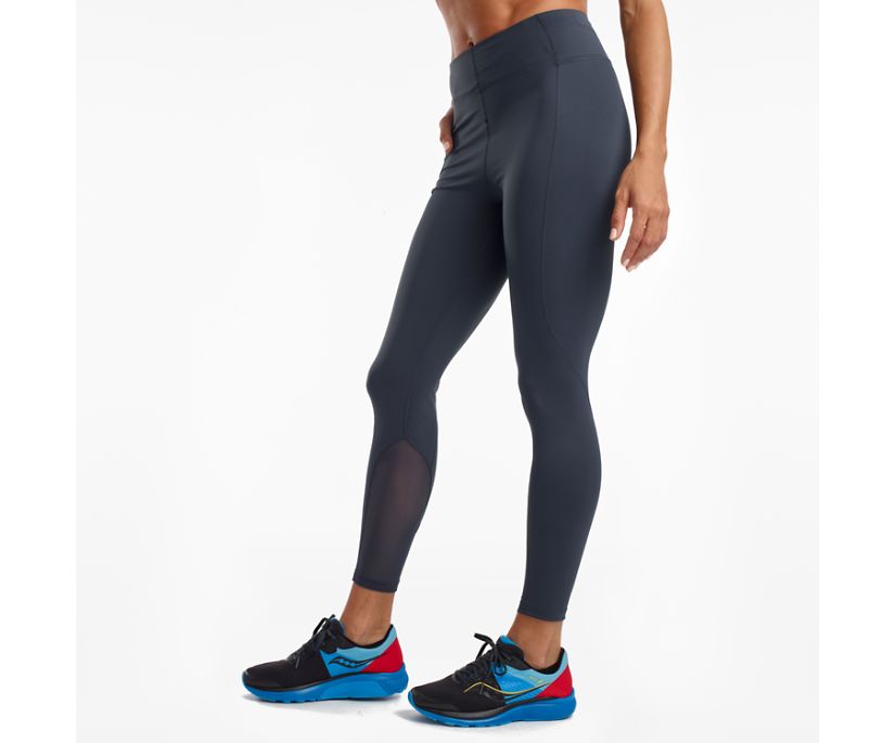 Saucony Fortify High Rise 7/8 Women's Pants Blue | Canada 333XYUF